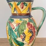 Vintage majolica style pitcher