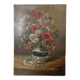 Still life with flowers signed and dated 1873