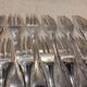 12 silver-plated cake forks, Christofle Vendome goldsmith
