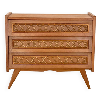 Commode vintage pieds compas