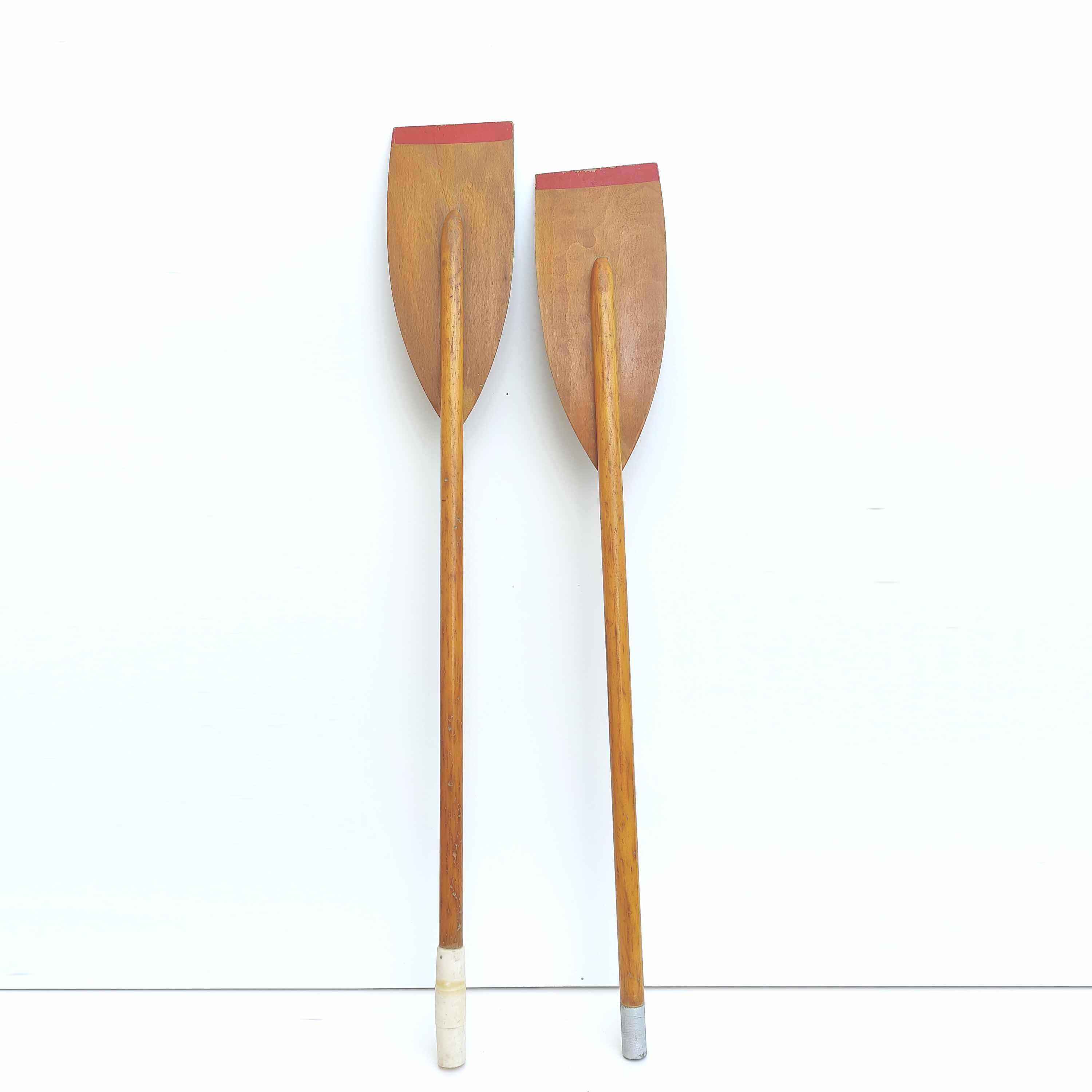 Vintage wooden paddles
