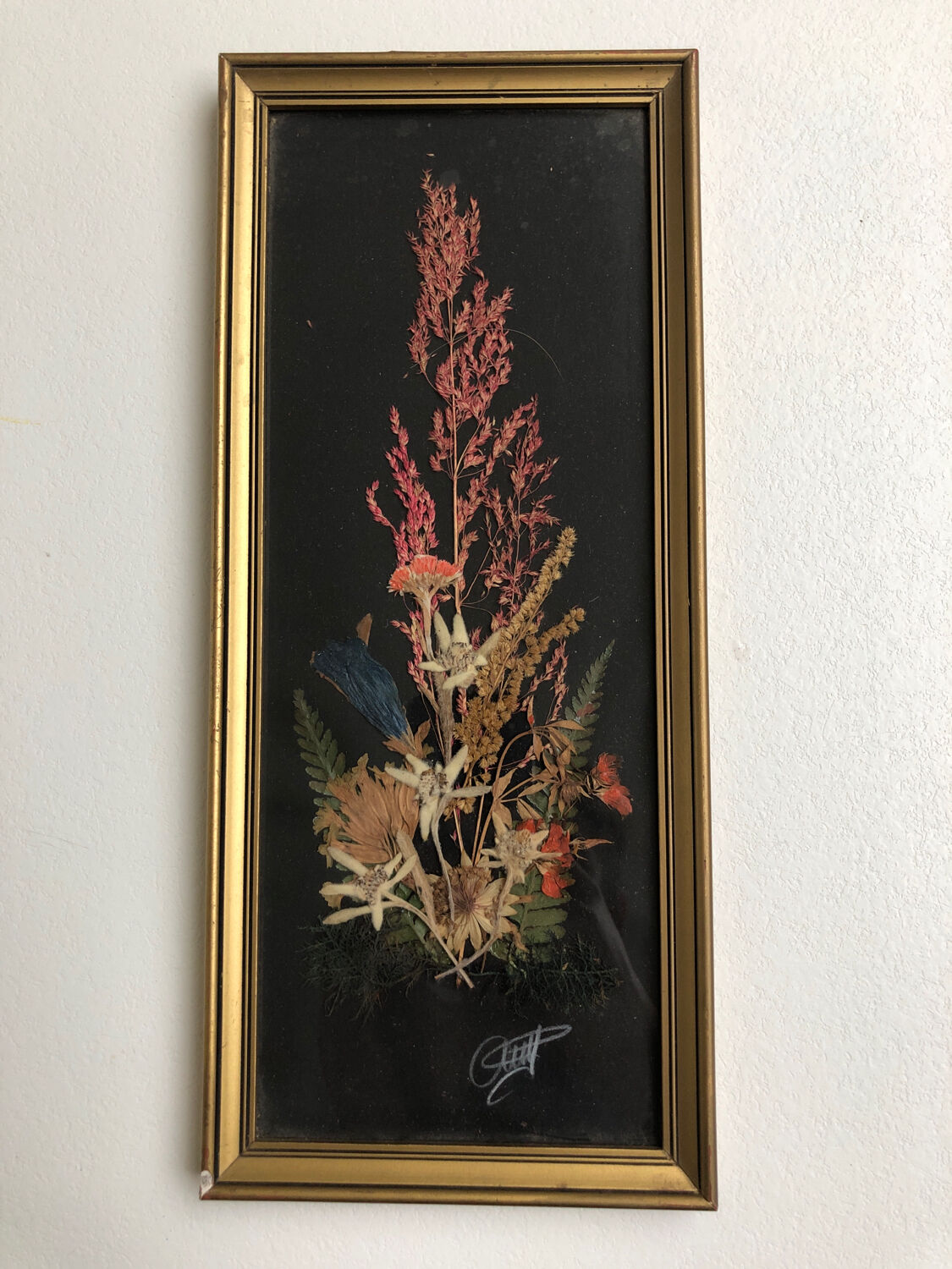 Natural flower frame