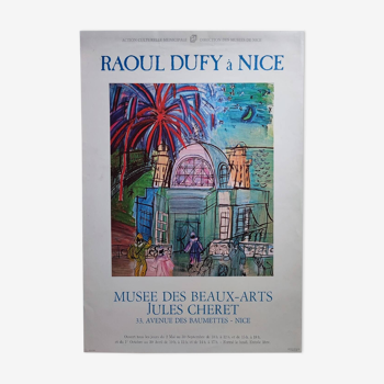 Raoul Dufy exhibition poster 1985