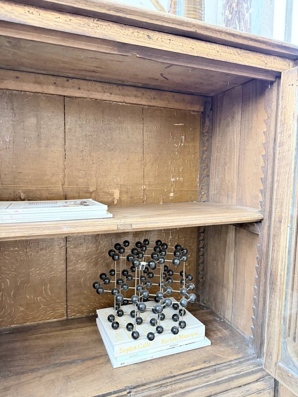 Enfilade display cabinet, solid oak, 1920.