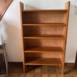 Shelf, solid wood bookcase, 1960s