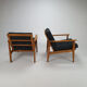 Set of 2 Mid Century scandinavian Lounge chairs, 1960s