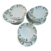 23 plates + old dish U&C Sarreguemines