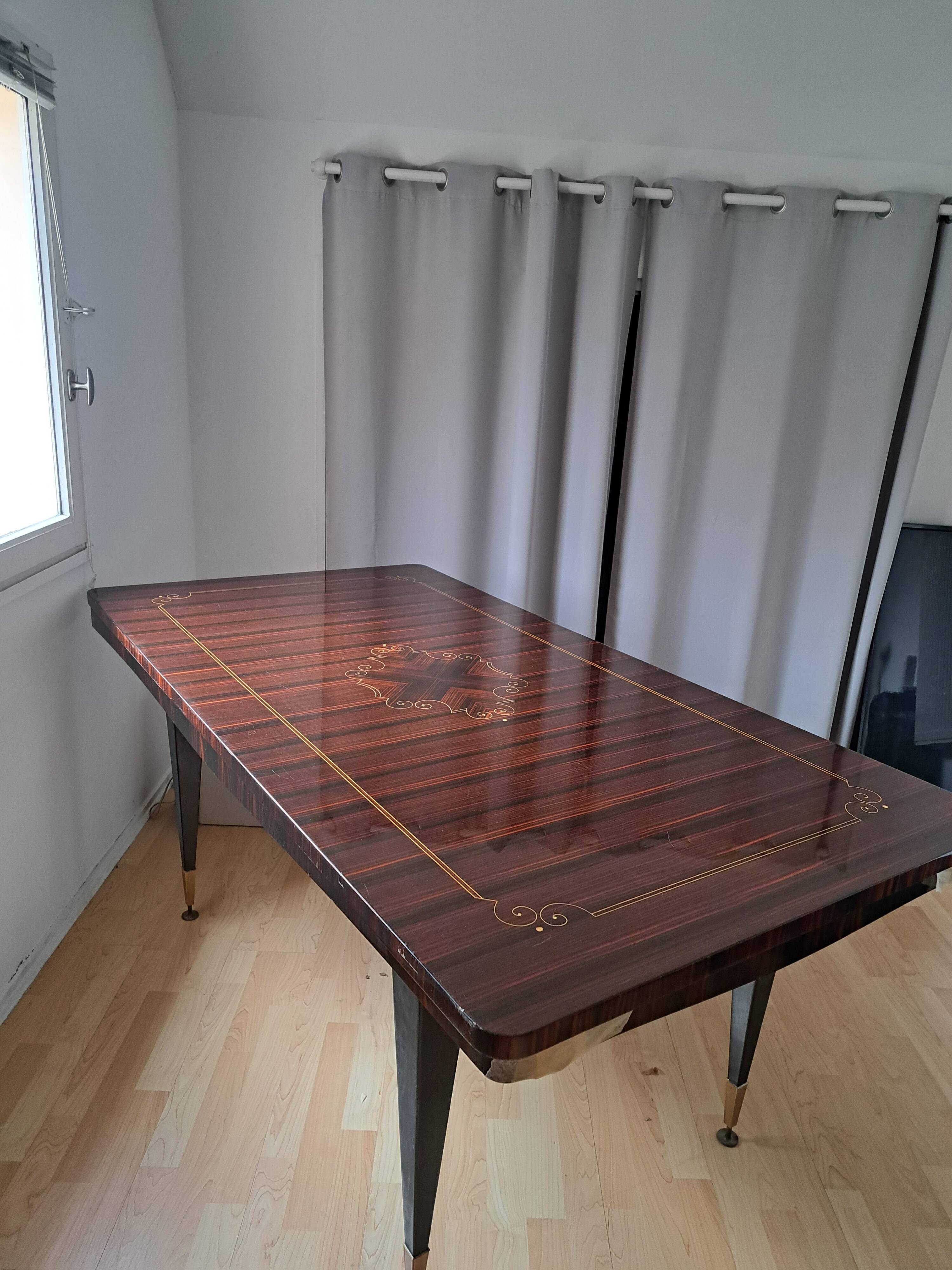 rosewood veneered table from the 1960s