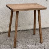 Brutalist table wood raw
