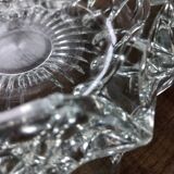 Glass rosette ashtray