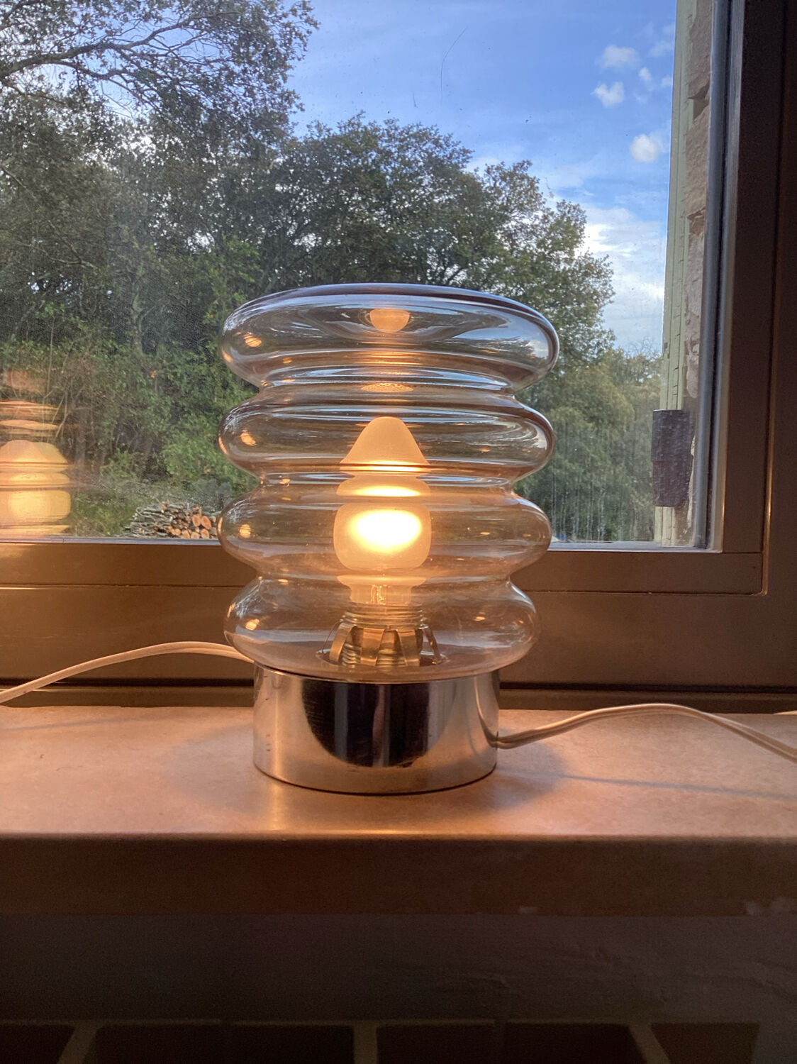 Paire de lampes de chevet vintage