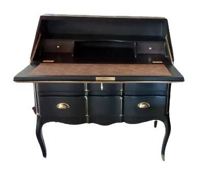 Vintage Writer's Secretary - Chic Louis XV Desk, Elegant, Refined and Luxurious Braroque