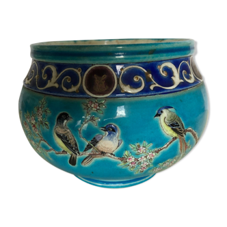 Longwy earthenware pot cache