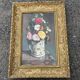 Oil on canvas, old, signed P. Perrisse, dated 1888, bouquet of flowers.