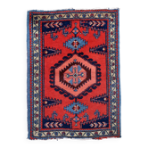 Tapis Hamadan vintage fait main en laine – 109 x 147 cm - 1C1039