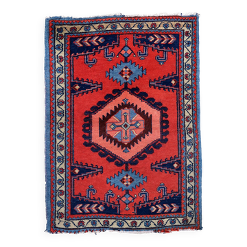Tapis Hamadan vintage fait main en laine – 109 x 147 cm - 1C1039