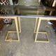 Console année 70 chrome et laiton