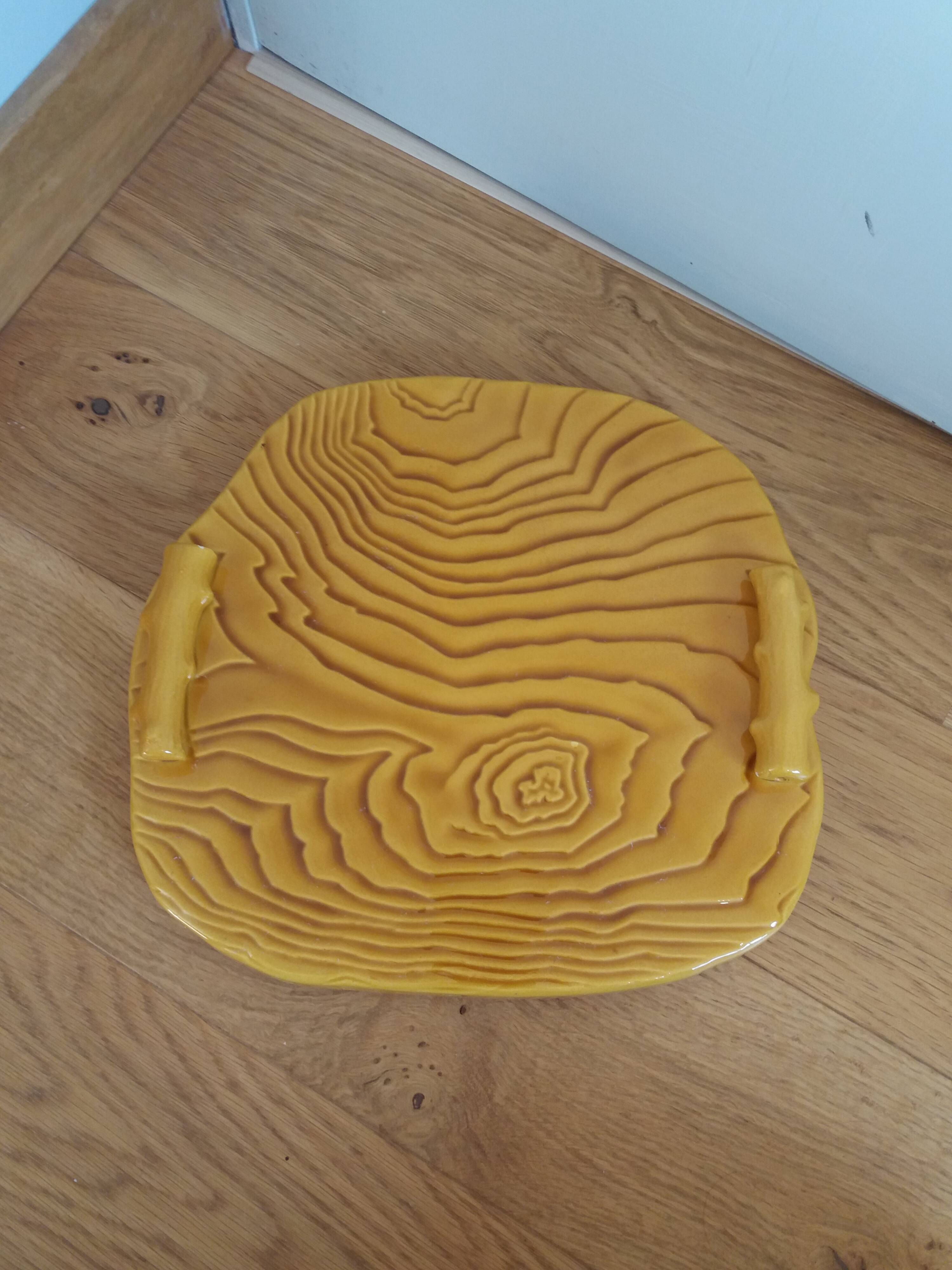 Faux wood slip cheese board