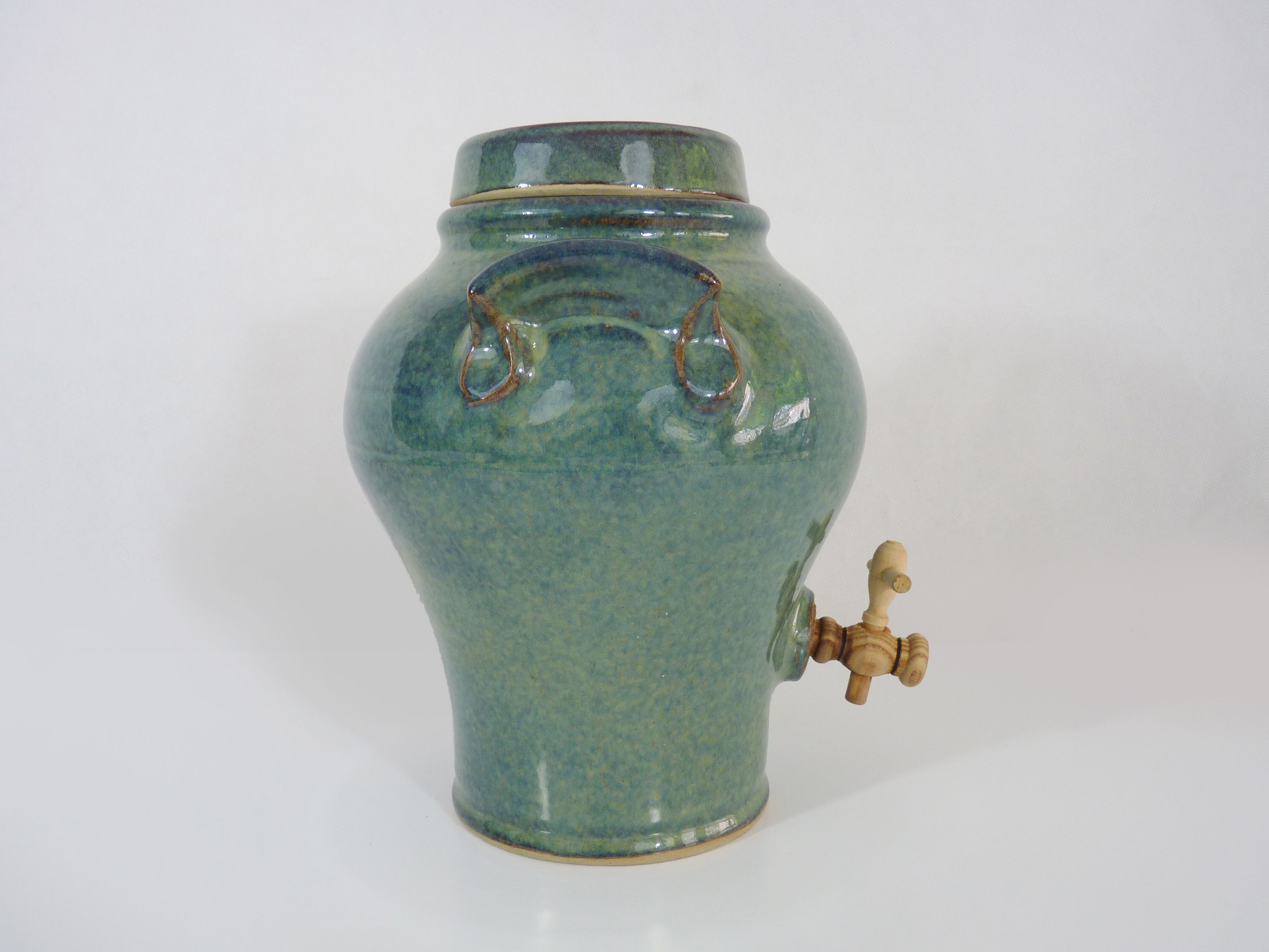 Vinaigrier in glazed sandstone, stamped f.normand