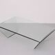 curved Glass coffee table 1980s Italy