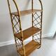 Rattan wall shelf