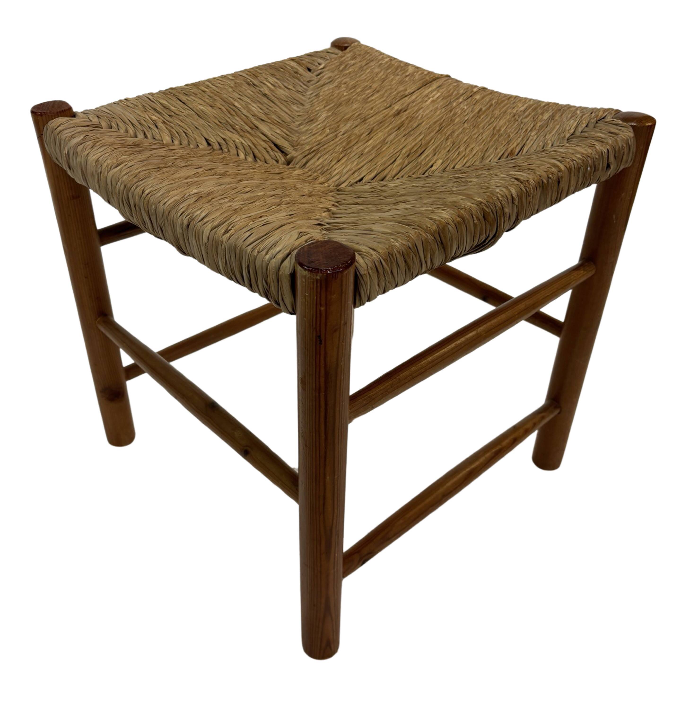 Vintage Dordogne Stool for Robert Sentou, 1970