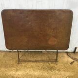 Folding iron garden table