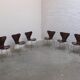Set of 6 'Series 7' chairs by Arne Jacobsen for Fritz Hansen, 1975