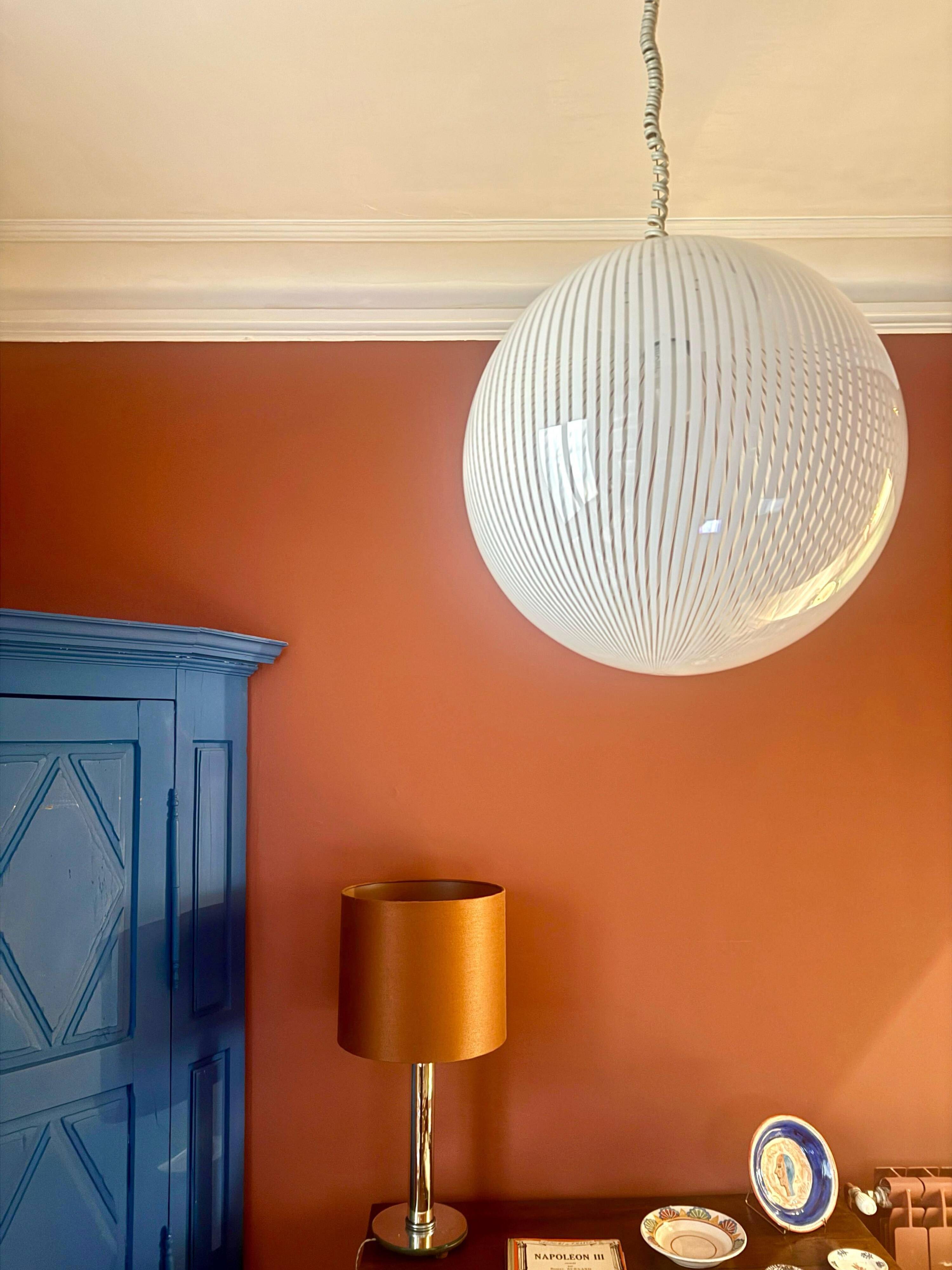 1960s Italian Murano glass globe by Paolo Venini.