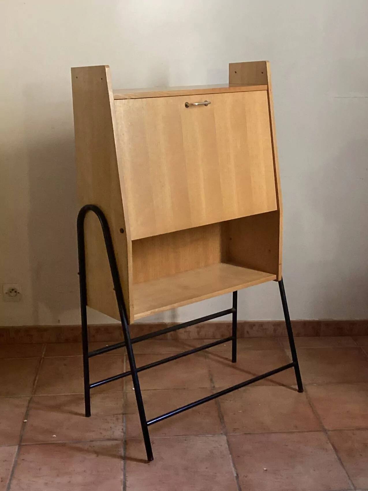 Wall-mounted secretary in the style of Jacques Hitier – 1960s
