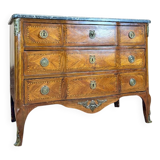 Kierchenbach Jean-adam chest of drawers in marquetry, Louis XVI period