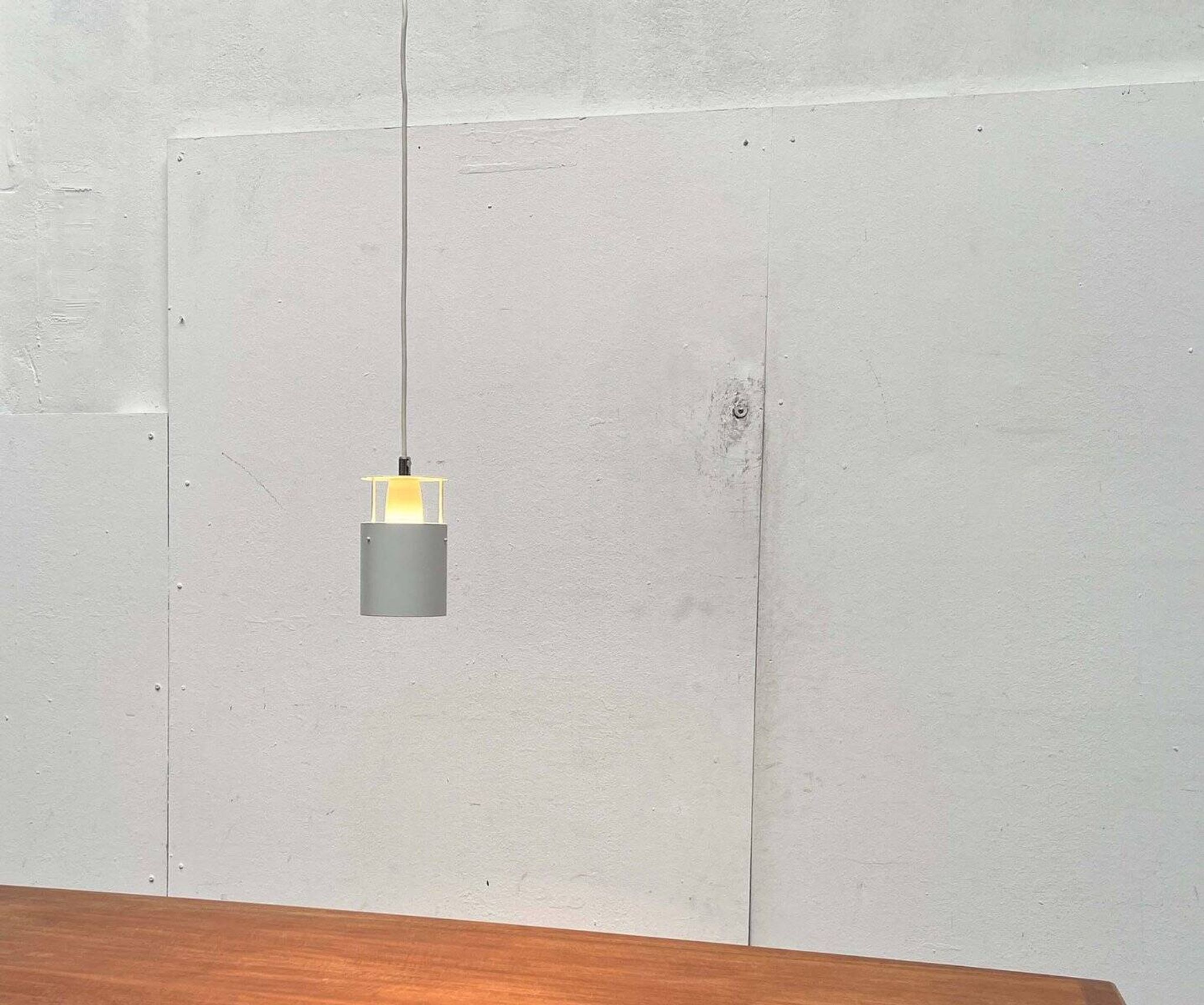 Fyrtønden pendant lamp, minimalist Danish modern mid-century by Asger Bay Christiansen for Lys, 1960s.