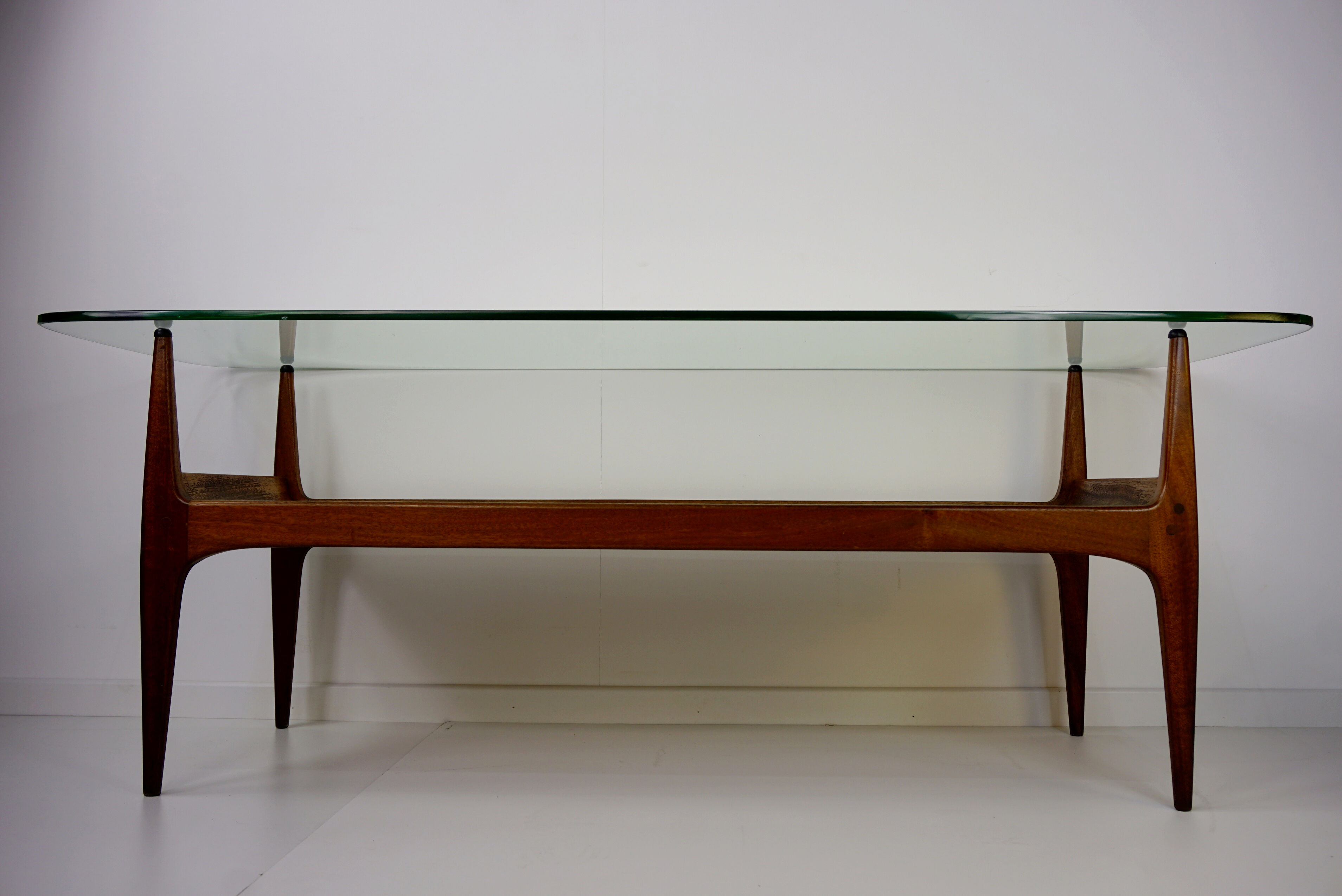 1960s teak coffee table designed by Jos De Mey