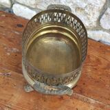Old brass planter