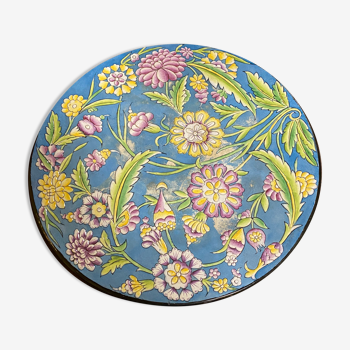 Decorative enamel wall plate