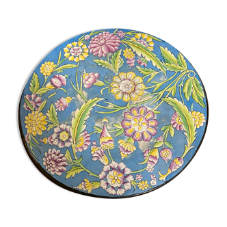 Decorative enamel wall plate