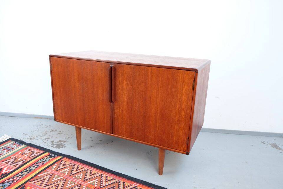 Vintage retro 1960s ASKO commode in teak, mid-century style.