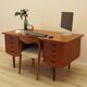 Teak desk, Danish design, 1970s, made in Denmark