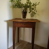 Table d'appoint bois ancienne
