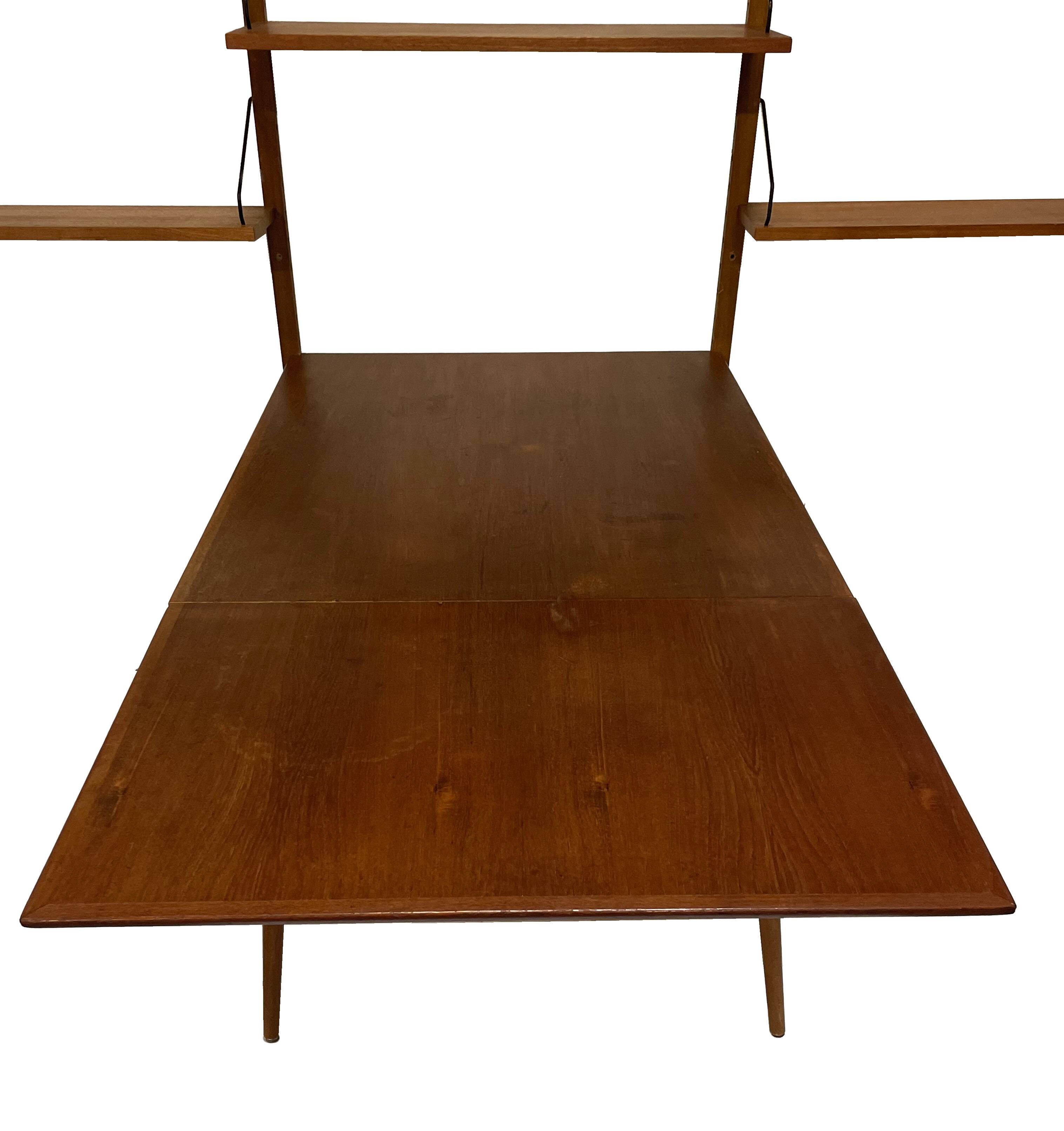 Vintage Poul Cadovius Royal System wandsysteem wandmeubel