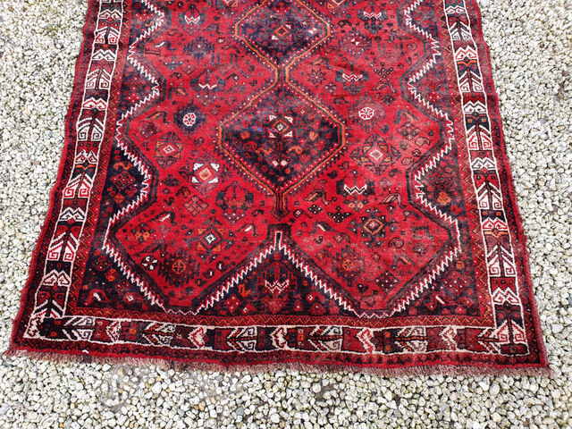 Hand-knotted SHIRAZ rug 163 cm x 130 cm