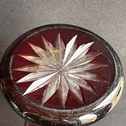 Vase balustre - cristal soufflé taillé