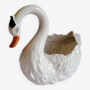 Large ceramic swan plant pot