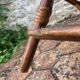 Vintage rattan children's armchair
