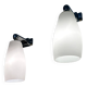 INDA 70s design opaline wall lights (X2)