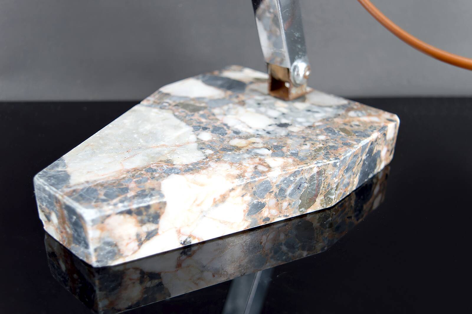 Important Art Deco Modernist Table Lamp, France, c. 1930