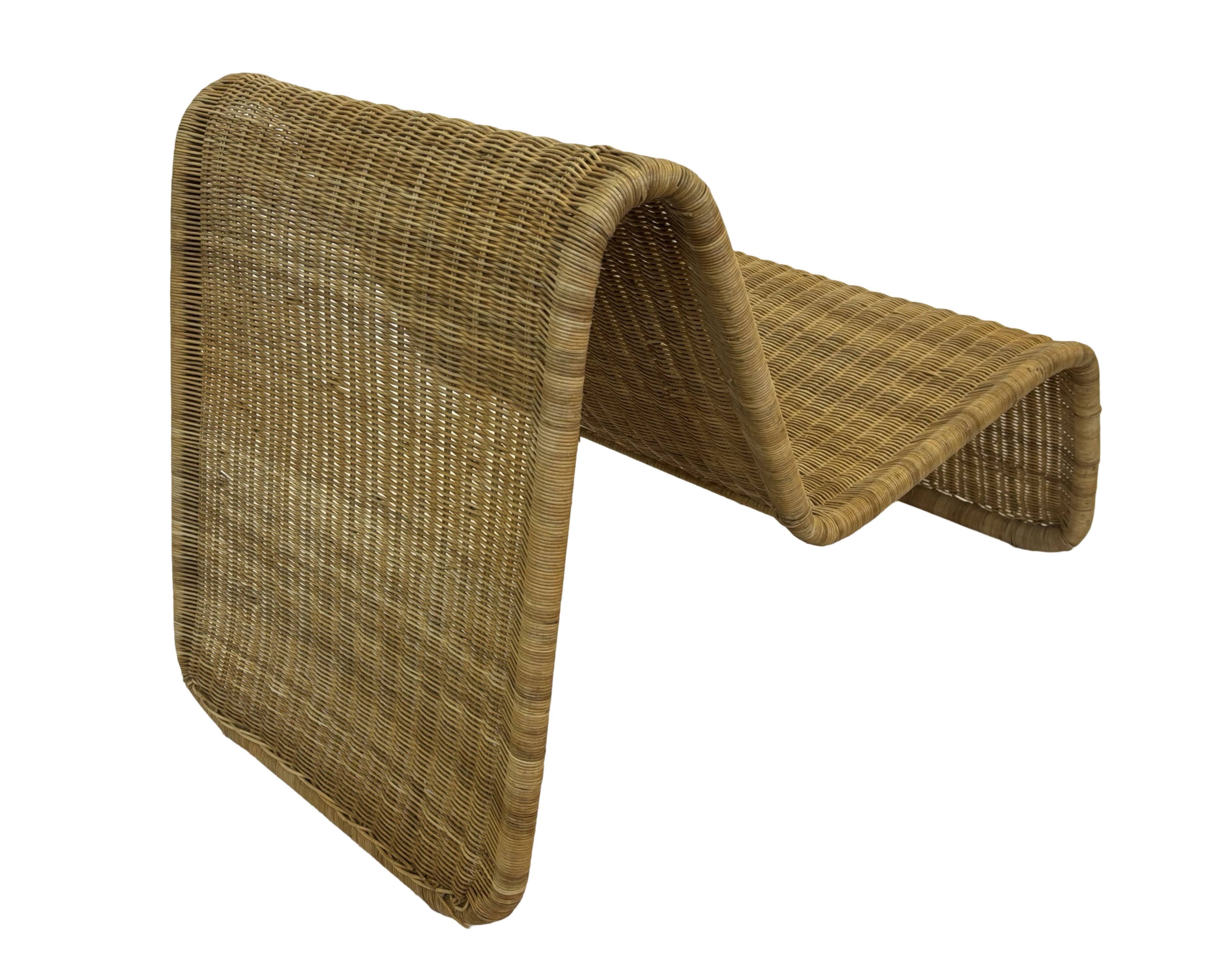 Vintage Ikea Hestra Wicker Lounge Chair 80's Design