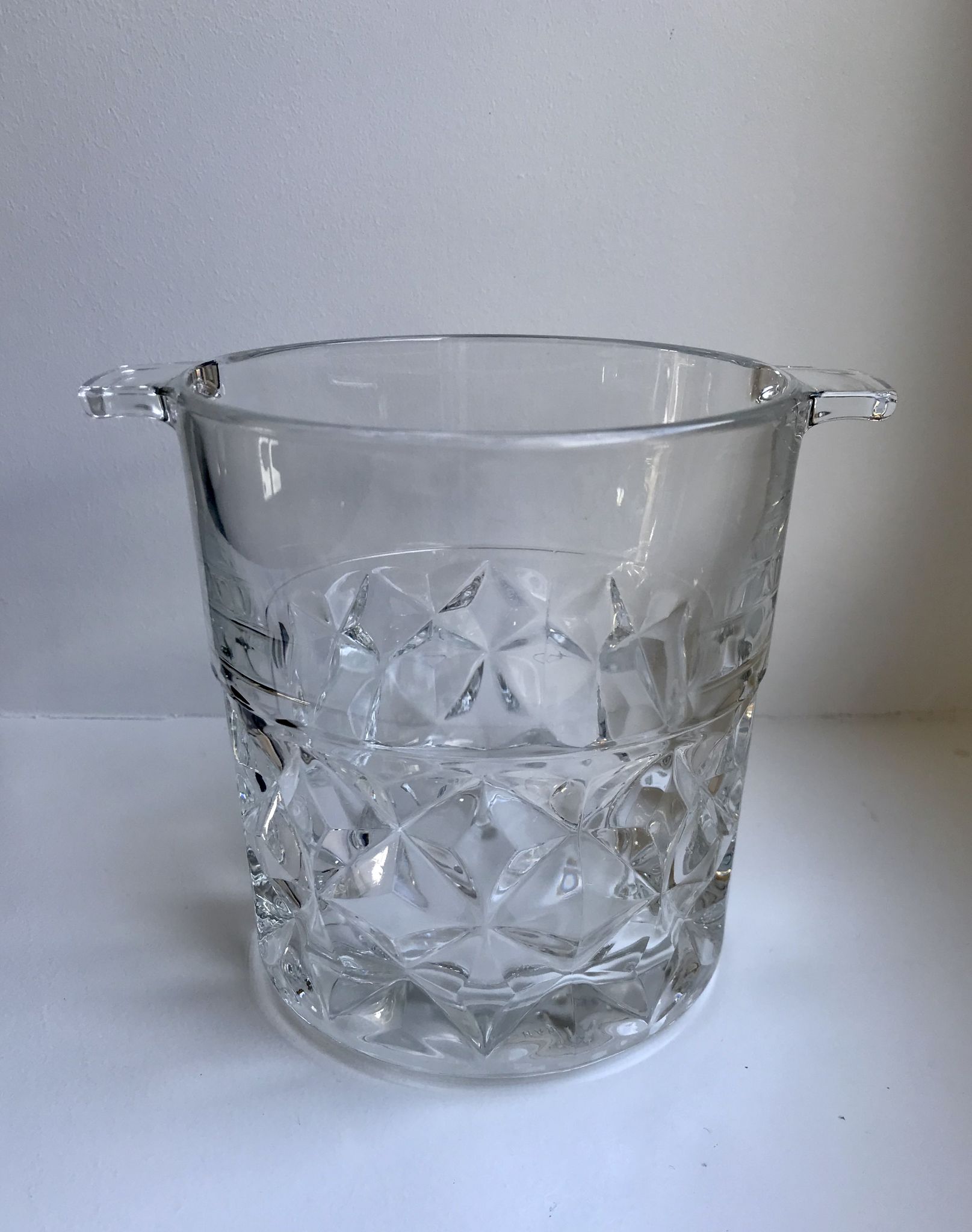 Seau à glace / glaçons en cristal années 70