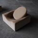 Pair of modernist lounge chairs, France 1970s