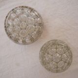 Set of 2 glass flower picks